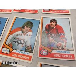 Q-53: Hockey Cards – 1972 to 1989 – Various Teams – 43 Items