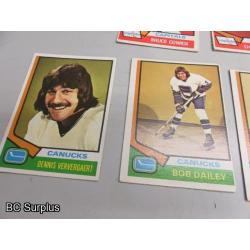 Q-53: Hockey Cards – 1972 to 1989 – Various Teams – 43 Items