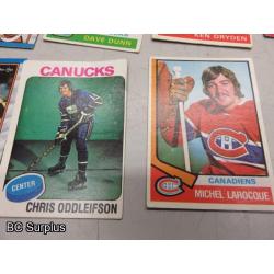 Q-53: Hockey Cards – 1972 to 1989 – Various Teams – 43 Items