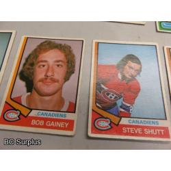 Q-53: Hockey Cards – 1972 to 1989 – Various Teams – 43 Items