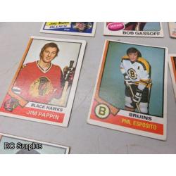 Q-54: Hockey Cards – 1970 to 1984 – Various Teams – 23 Items