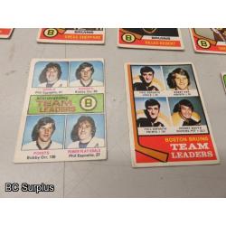 Q-54: Hockey Cards – 1970 to 1984 – Various Teams – 23 Items