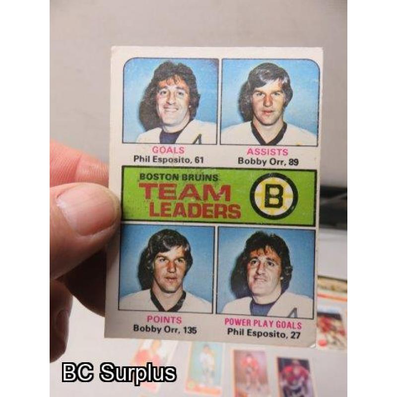 Q-54: Hockey Cards – 1970 to 1984 – Various Teams – 23 Items