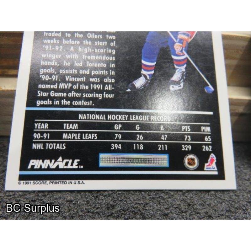 Q-7: Autographed Damphousse & Klima Hockey Cards – 3 Items