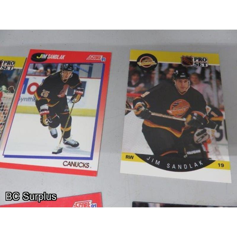 Q-59: Canucks Hockey Cards – 1991 – 53 Items