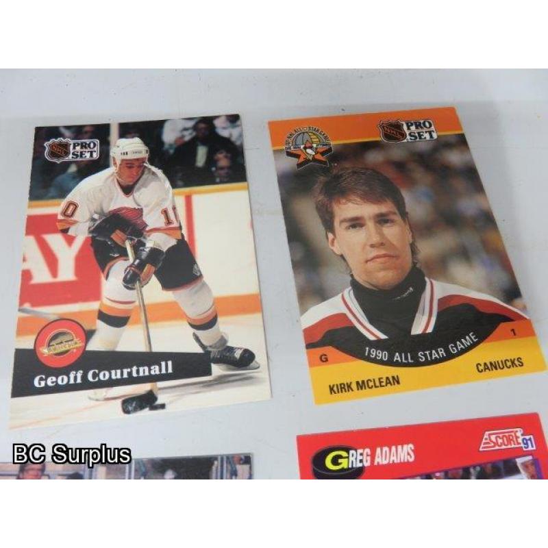 Q-59: Canucks Hockey Cards – 1991 – 53 Items