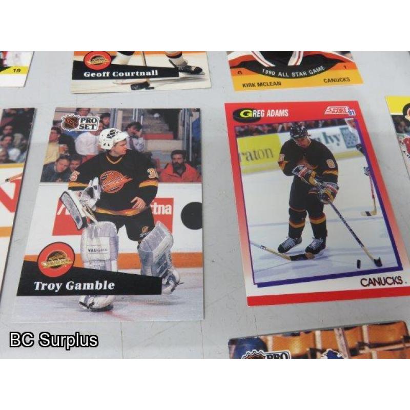 Q-59: Canucks Hockey Cards – 1991 – 53 Items