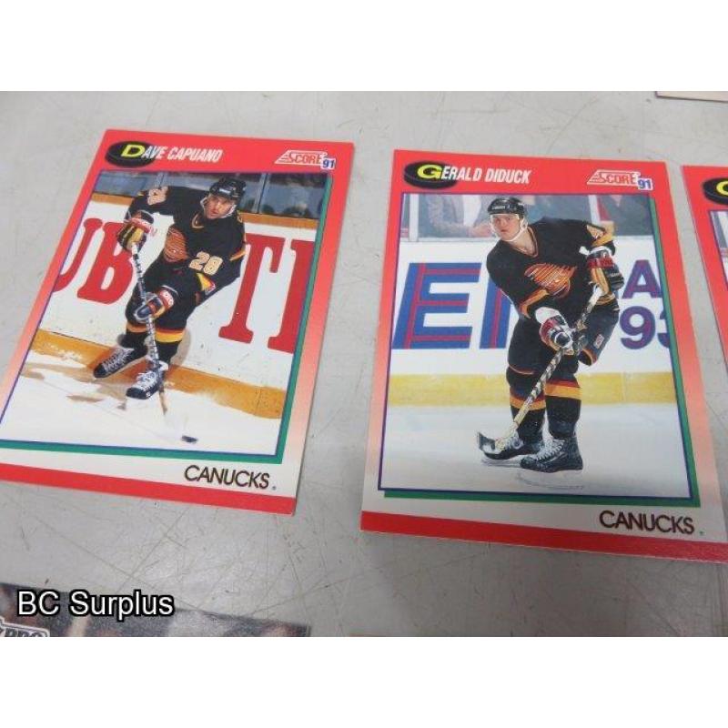 Q-59: Canucks Hockey Cards – 1991 – 53 Items