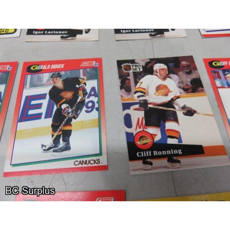 Q-59: Canucks Hockey Cards – 1991 – 53 Items