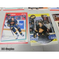 Q-59: Canucks Hockey Cards – 1991 – 53 Items