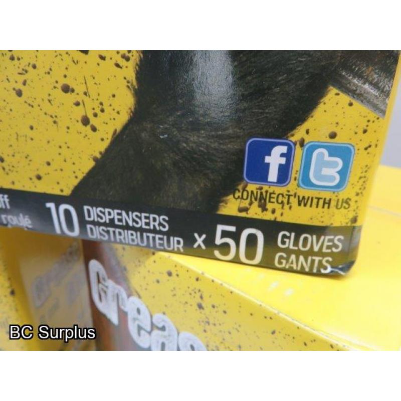 Q-63: Grease Monkey HD Nitrile Gloves – 3 Cases – XL & L