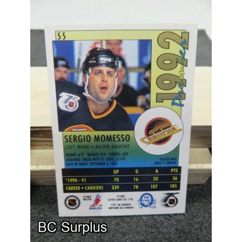 Q-9: Autographed Sergio Memesso Hockey Cards – 2 Items