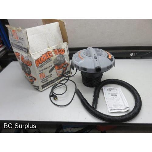 Q-120: Home Depot Bucket Head Vacuum – Wet/Dry