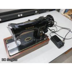 Q-126: Vintage Singer Sewing Machine