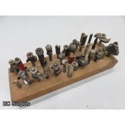 Q-132: Router Bits – 50+ Items – 1 Lot