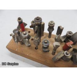 Q-132: Router Bits – 50+ Items – 1 Lot