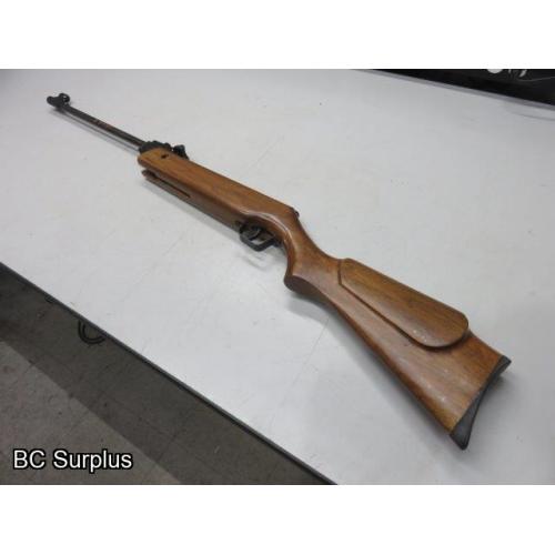 Q-114: Breach Load Air Rifle - .177 Pellet – Wooden Stock – 1 Item