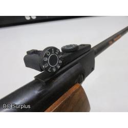 Q-114: Breach Load Air Rifle - .177 Pellet – Wooden Stock – 1 Item