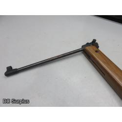 Q-114: Breach Load Air Rifle - .177 Pellet – Wooden Stock – 1 Item