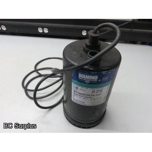 Q-118: Diamond 1/4hp Submersible Pump