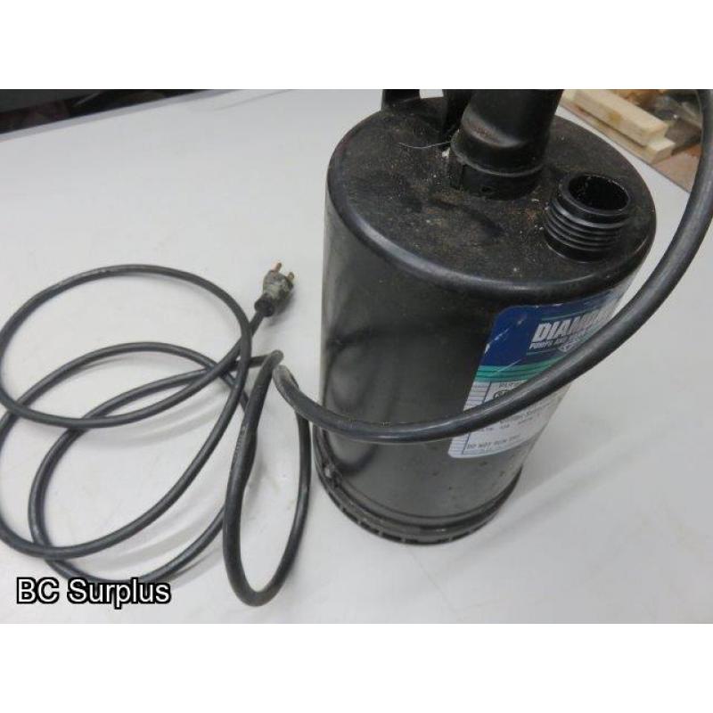 Q-118: Diamond 1/4hp Submersible Pump