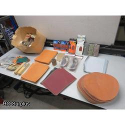 Q-148: Sand Paper & Sanding Discs – 1 Lot