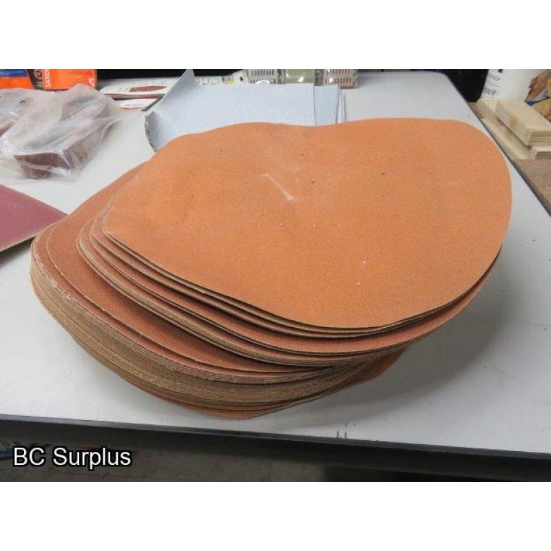 Q-148: Sand Paper & Sanding Discs – 1 Lot