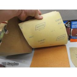 Q-148: Sand Paper & Sanding Discs – 1 Lot