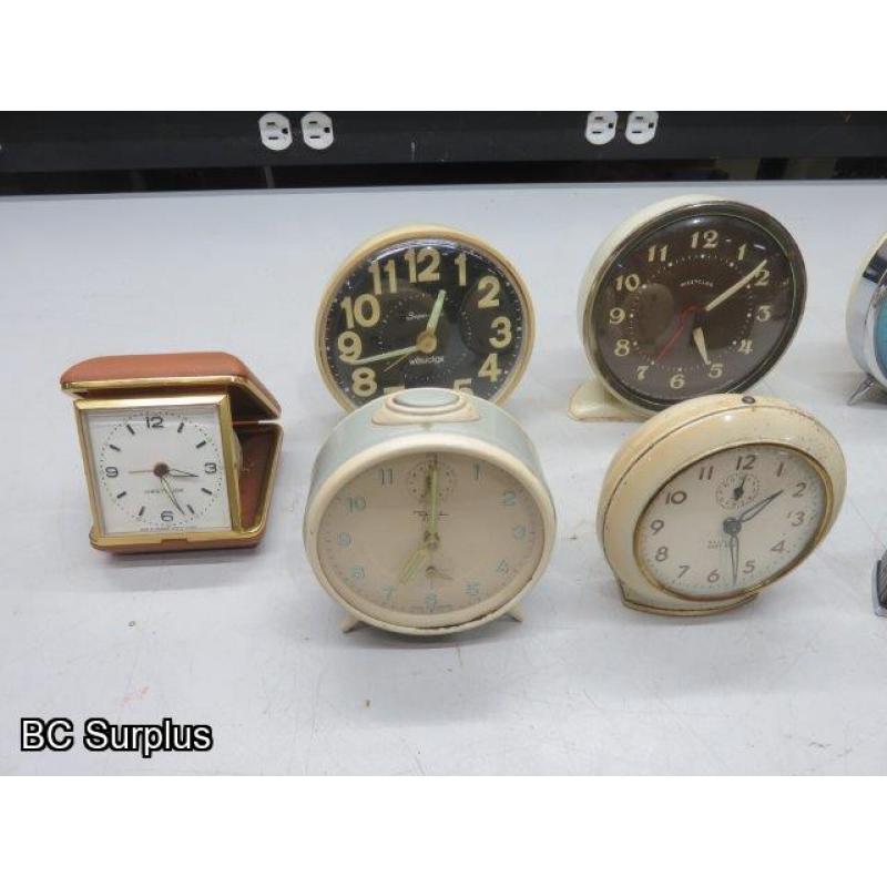 Q-174: Westclox Vintage Clock Collection – 8 Items