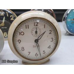 Q-174: Westclox Vintage Clock Collection – 8 Items