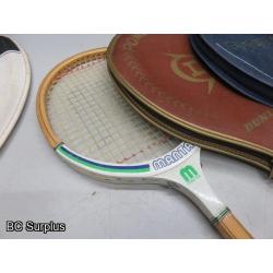 Q-184: Tennis; Badminton & Ping-Pong Rackets – 11 Items