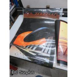 Q-187: Led Zeppelin 1977 Poster; Promo Material – 4 Items