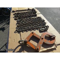 Q-232: Pallet Puller with Chain – Orange