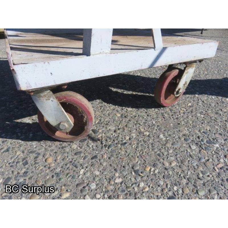 Q-236: Heavy Duty Steel-Framed Lumber Cart