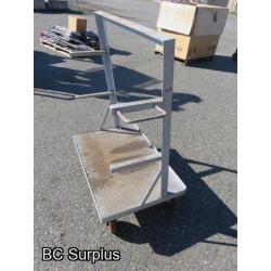 Q-236: Heavy Duty Steel-Framed Lumber Cart