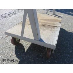 Q-236: Heavy Duty Steel-Framed Lumber Cart