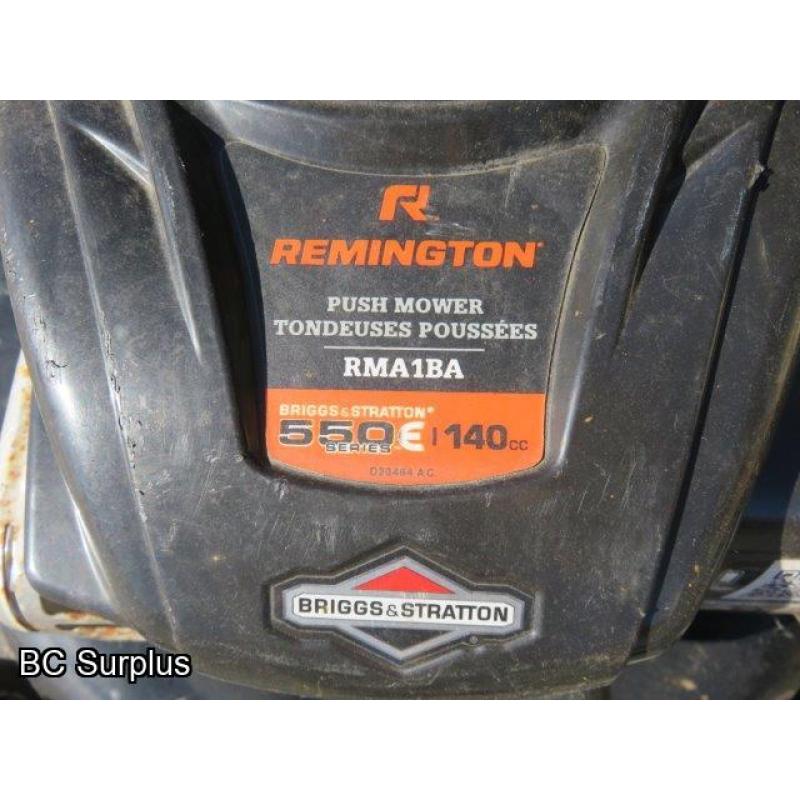 Q-262: Remington 140cc Rear Bag Mower