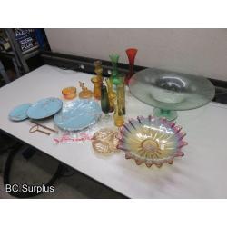 Q-265: Vintage Glassware & Bone China – 1 Lot