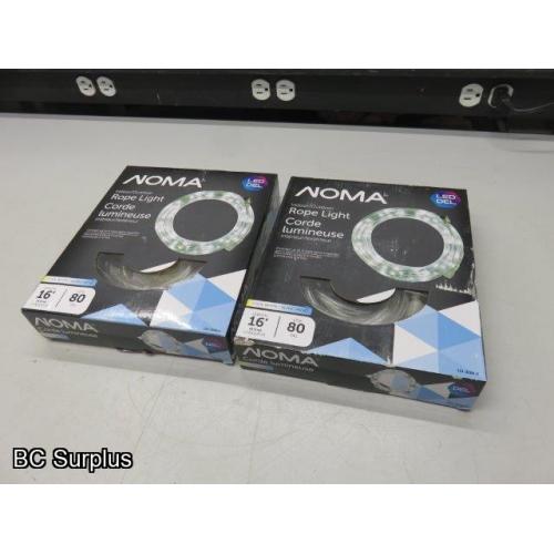 Q-277: Noma Indoor/Outdoor LED Rope Lights – 2 Items