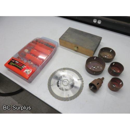 Q-280: Hole Saw; Drum Sander; Rotary Tool Kit – 1 Lot