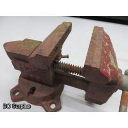 Q-281: Swivel & Solid Bench Vices – 2 Items