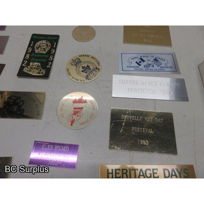 Q-294: IIHF Medals; Collectible Pins; Vintage Car Patches – 1 Lot