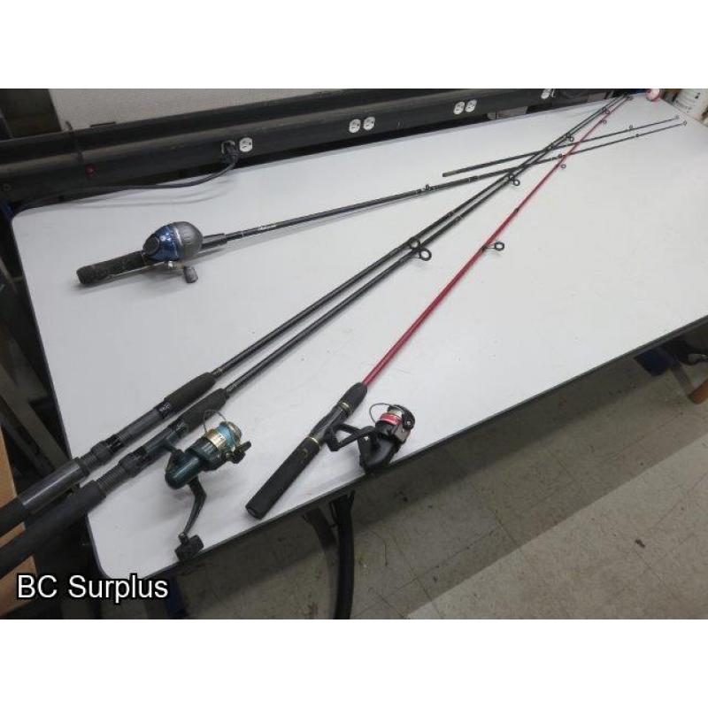 Q-269: Fishing Rods & Reels – 1 Lot