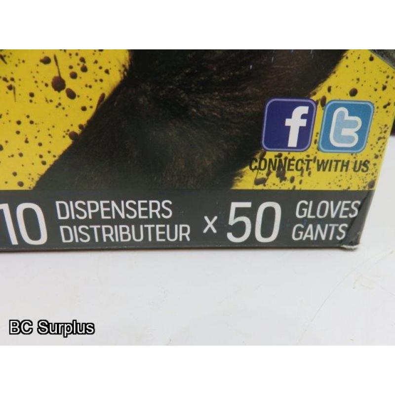 Q-207: Grease Monkey HD 8 mil Disposable Nitrile Gloves – L