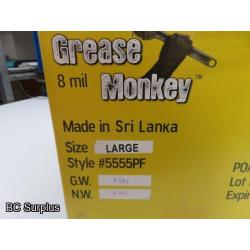 Q-105: Grease Monkey HD 8 mil Disposable Nitrile Gloves – L