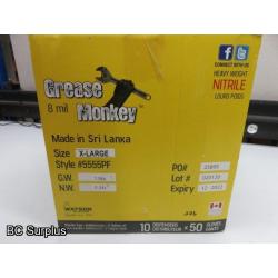 Q-192: Grease Monkey HD 8 mil Disposable Nitrile Gloves – XL