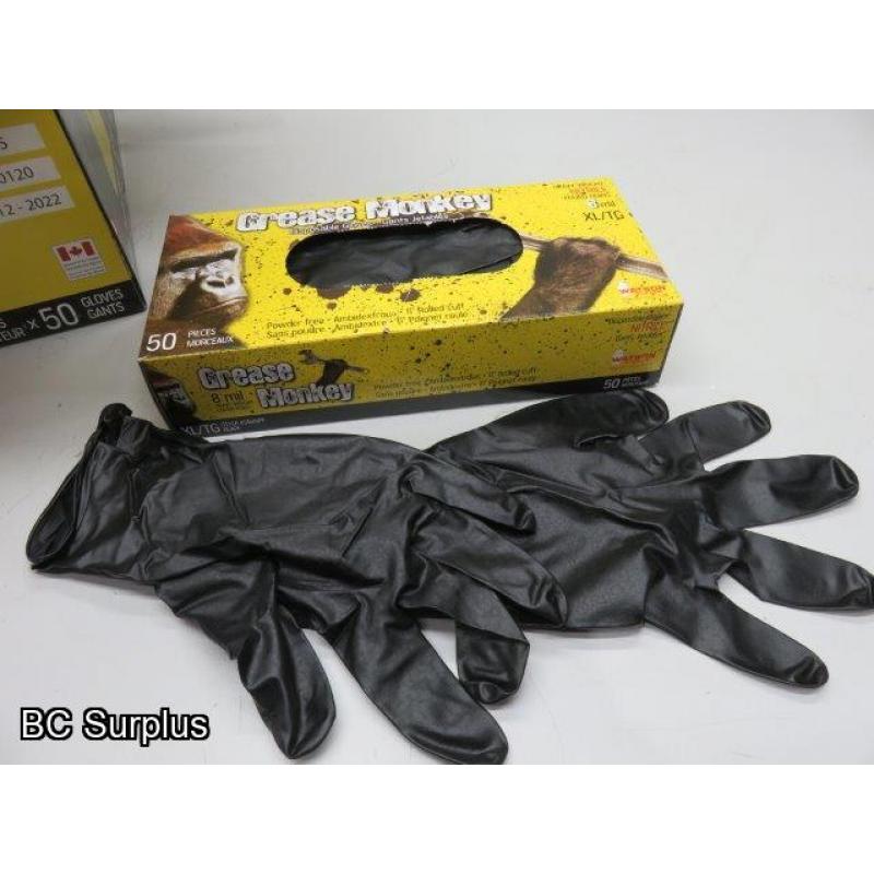 Q-91: Grease Monkey HD 8 mil Disposable Nitrile Gloves – XL