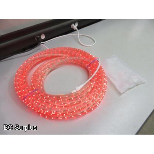 Q-327: LED Rope Light – 1 Length of 55 Feet – Red