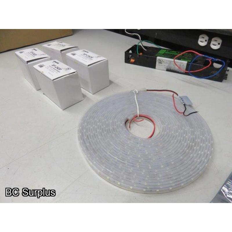 Q-337: LED Tape Lights – Cool White – 35 Items