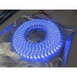 Q-341: LED Tape Lights – Blue – 12 Items